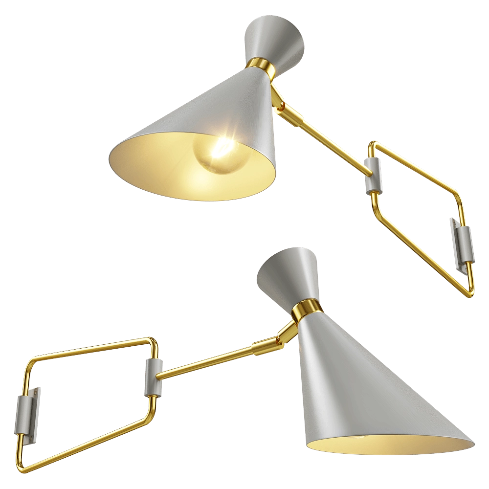 Zuiver Group – Wall lamp Shady grey 3D Model Zuiver Group – Wall lamp Shady grey 3D Model