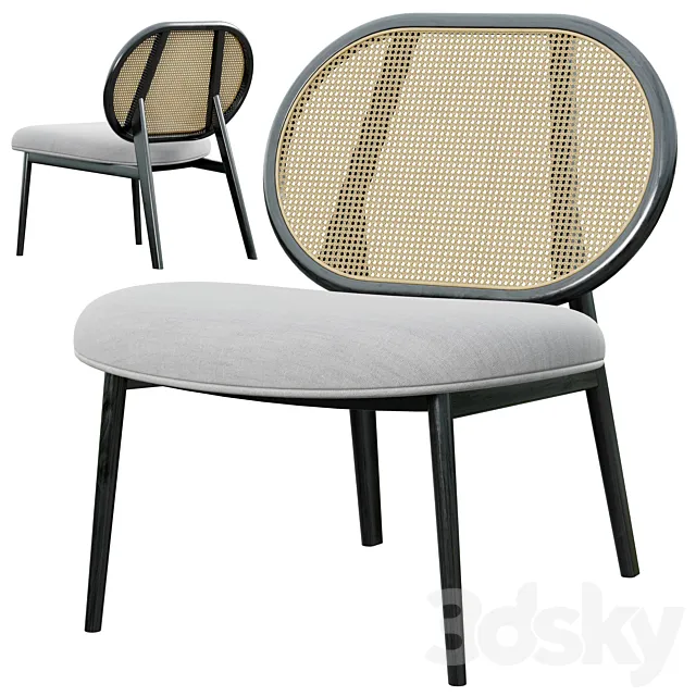 Zuiver Spike Lounge Chair 3D Model