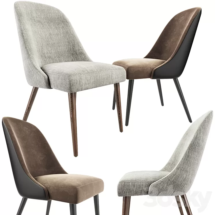 Zuma Pumice Accent Chair 3D Model Zuma Pumice Accent Chair 3D Model