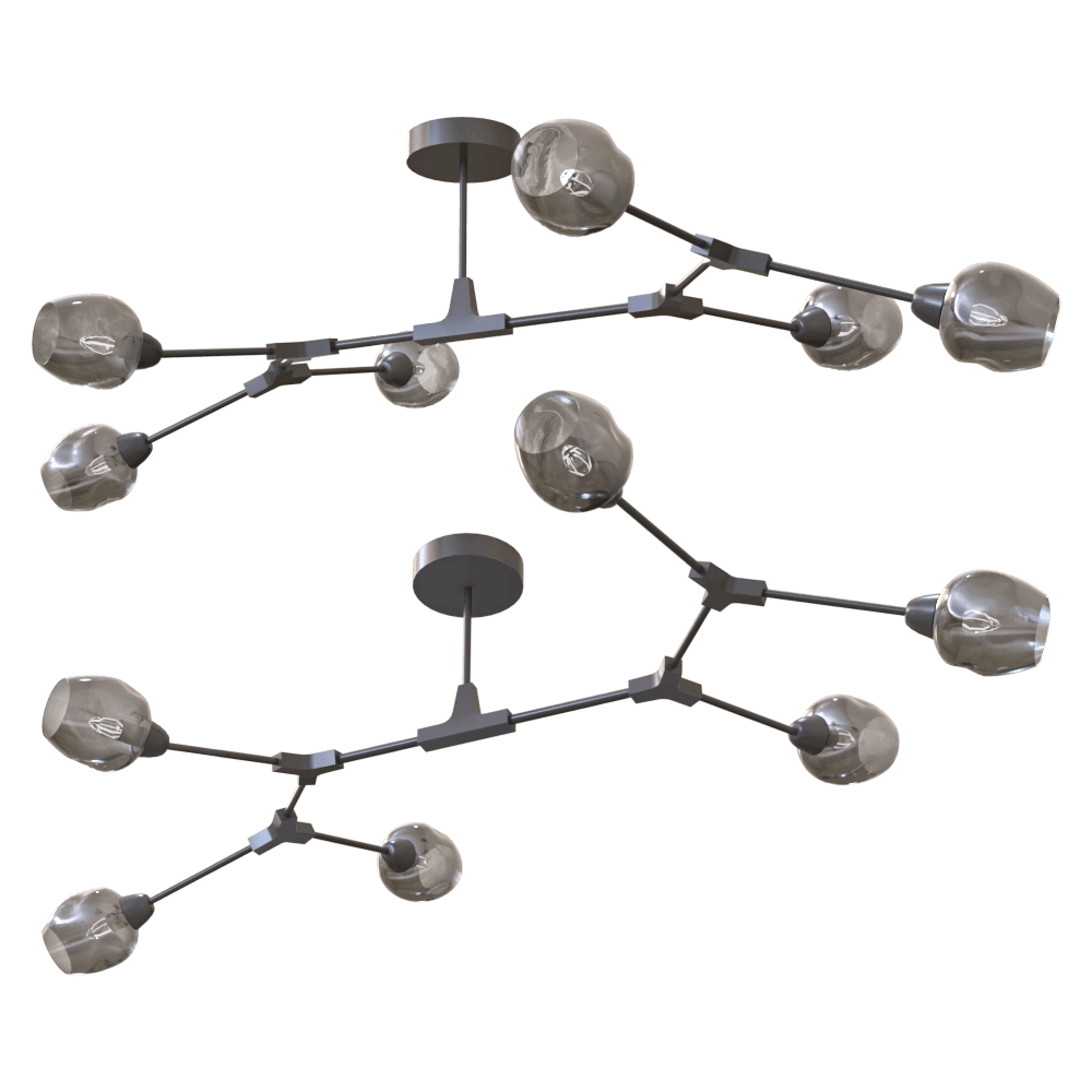 ZZOK – Chandelier Milosh 0589CL-8BK 3D Model