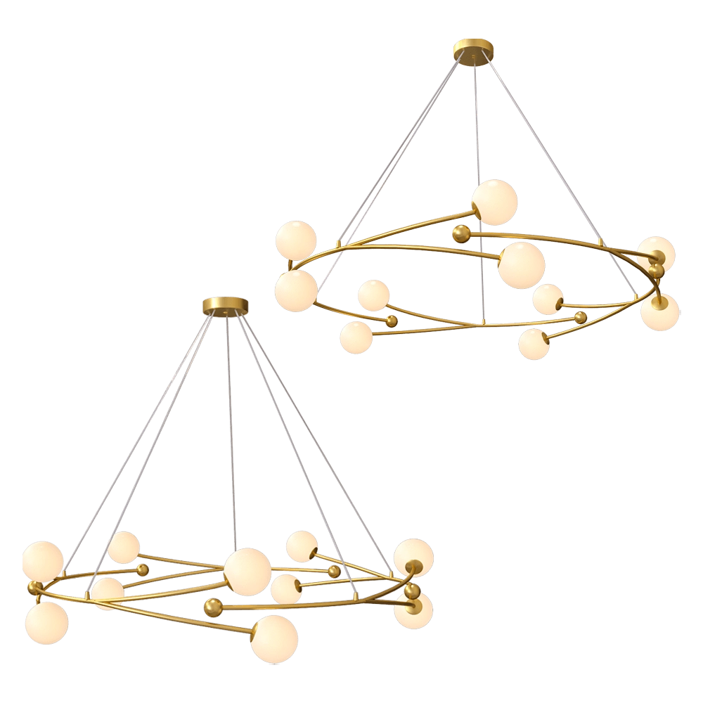ZZOK – Chandelier Milosh tendence 0759CL-10GD 3D Model